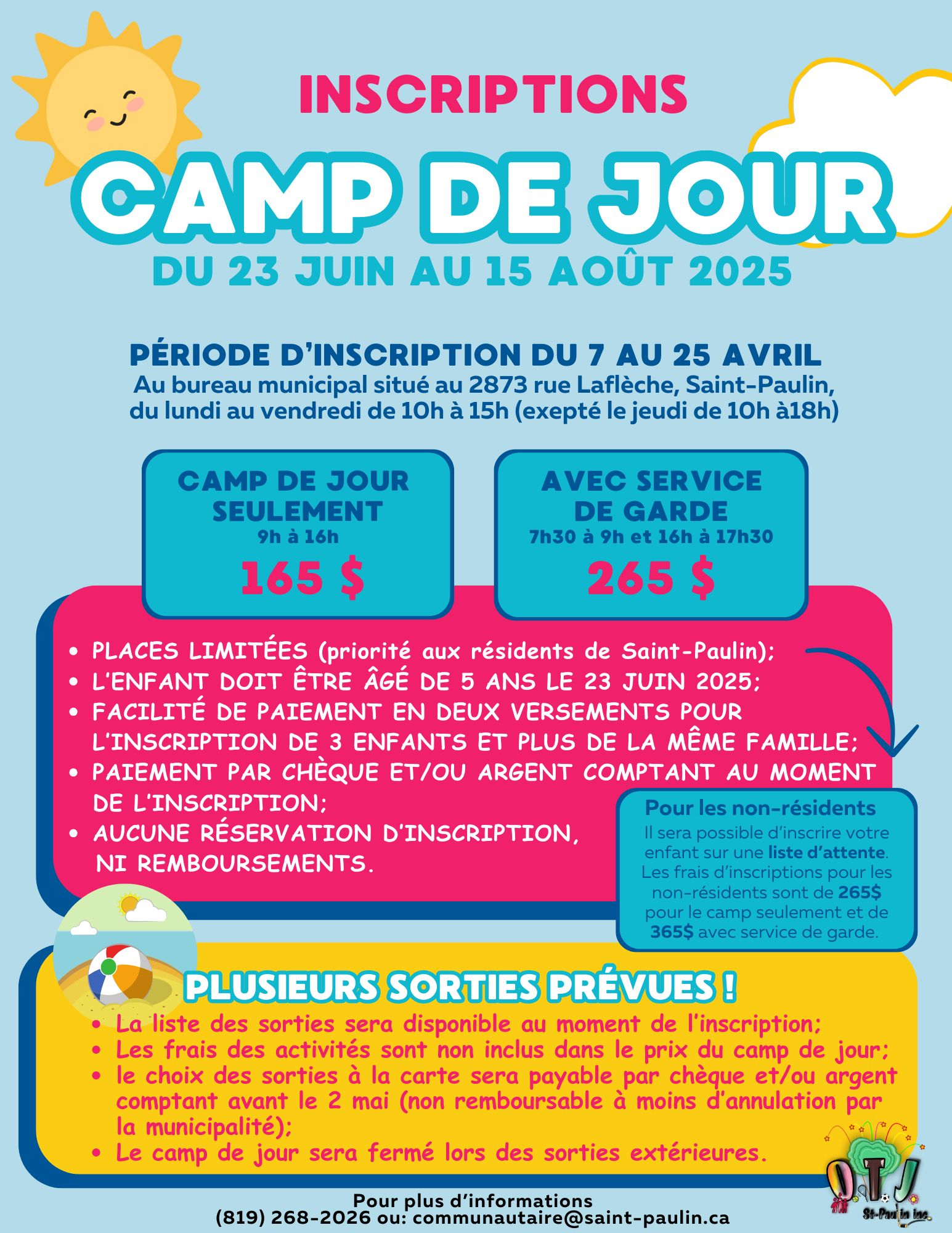 2025 03   Camp de jour inscription