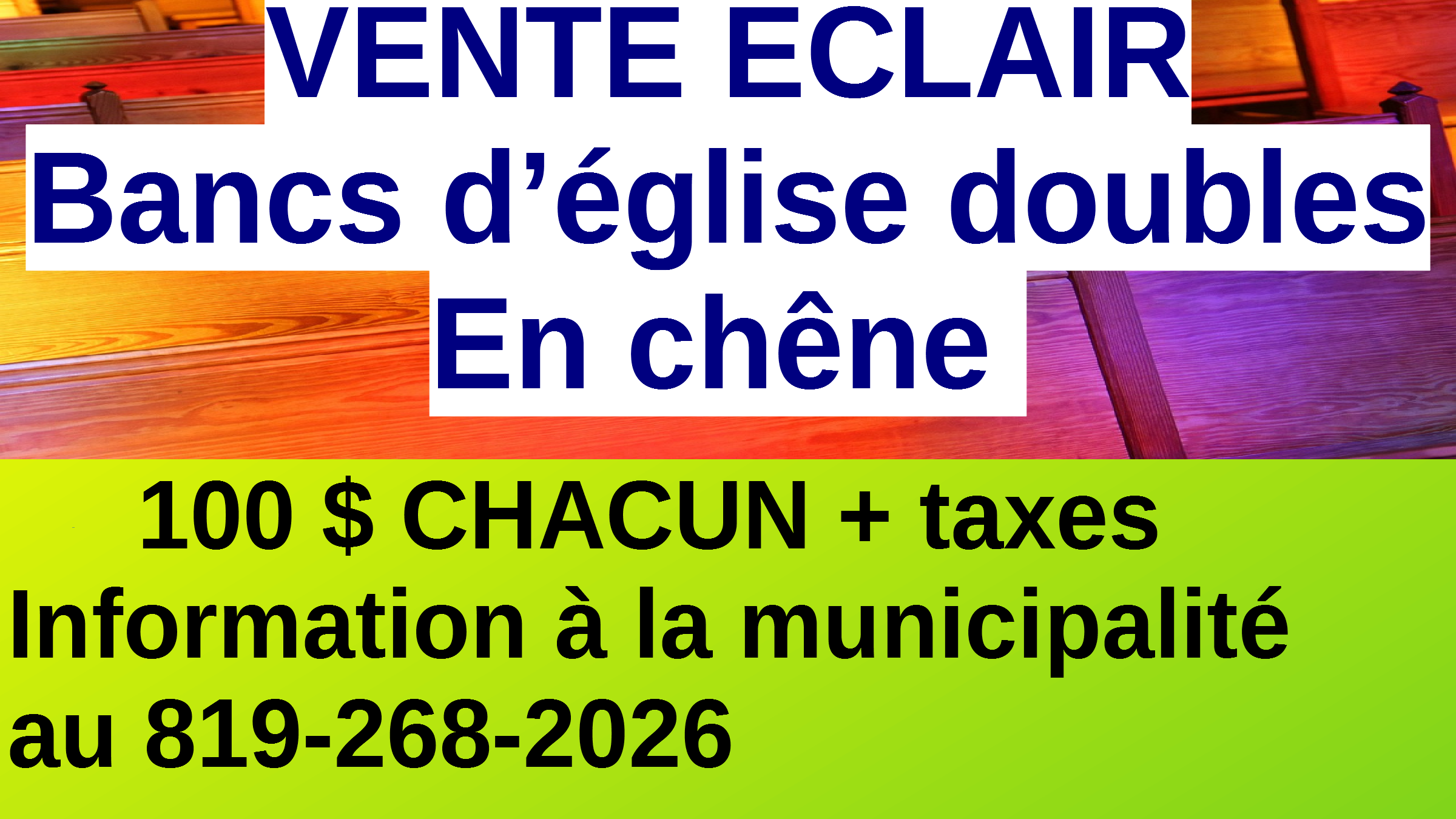2025 03 25 vente de banc